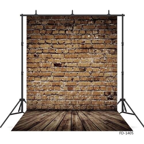 Old Red Wall Wood Floor Backdrop Decoration Baby Shower Children Portrait Pet Food Photography Background For Photo Studio Props