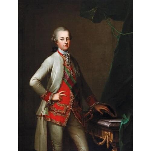 32" large BEST TOP ART # Hungary Roman Emperor Joseph II portrait art painting PRINT oil painting on canvas-FREE SHIPPING