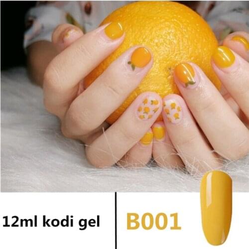 KODI GEL 12ML Glitter Gel Nail Polish Long-Lasting Rubble Base Top LED UV Gel Varnish Shinning Sequins Gel