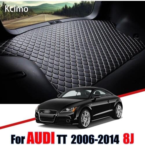 Leather Car Trunk Mat Liner TTS Pad Cargo Pad Carpet For Audi TT 8J 2006-2014 Trunk Boot Mat Tail Cargo Liners 2010 2012 2013