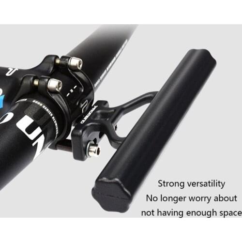 Aluminum Alloy Bicycle Handlebar Extension Double Clamp Bike Bracket for Holding Speedometer GPS Phone Mount Holder