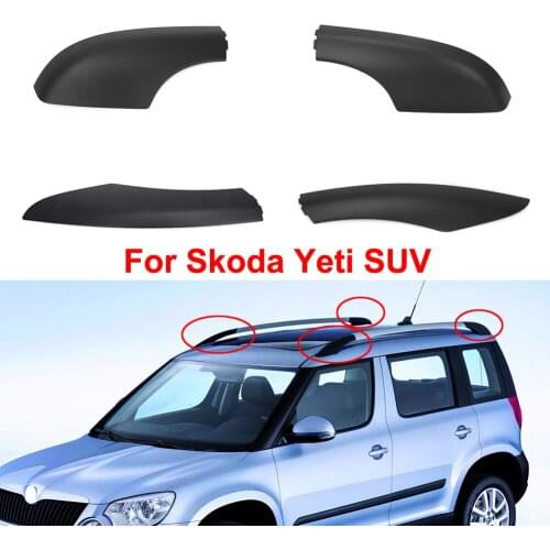 For Skoda Yeti SUV Front Rear Left Right Roof Rack Cover Roof Bar Roof Rail End Shell Luggage Rack Guard Replace 5LD 860 146