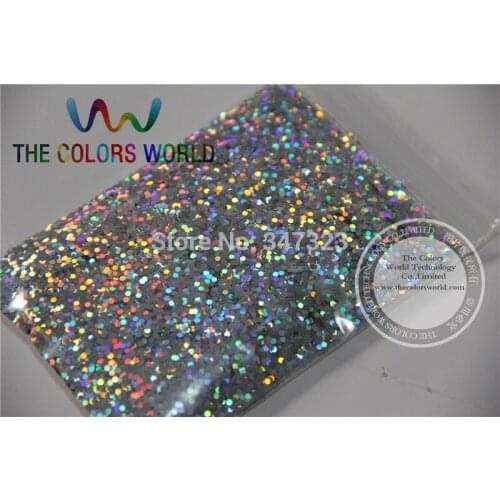 1.5MM Laser Silver Color Glitter Powder,holographic Glitter for nail gel or Other Decoration
