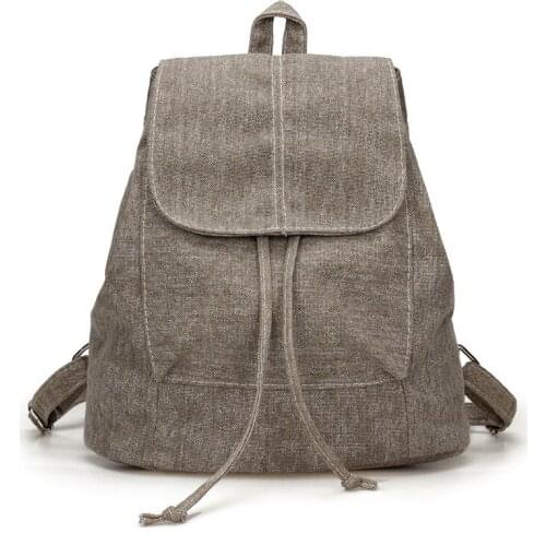 New Canvas Women Backpack Denim Drawstring School backpacks For Teenagers Girl Small Backpack Female Rucksack Mochilas Feminina