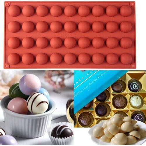36 Holes Semicircle Chocolate Cake Molds Round Mousse Dessert Ice Sugarcraft Fondant Moulds Cake Baking Decorating Tools