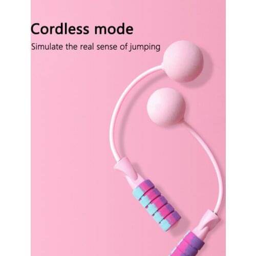 Suitabl Rope Skipping Jumping Rope,Knotting Fast Cordless Jump Rope, For Men, Lady, ChildExercise, Aggravating WithoutFitness