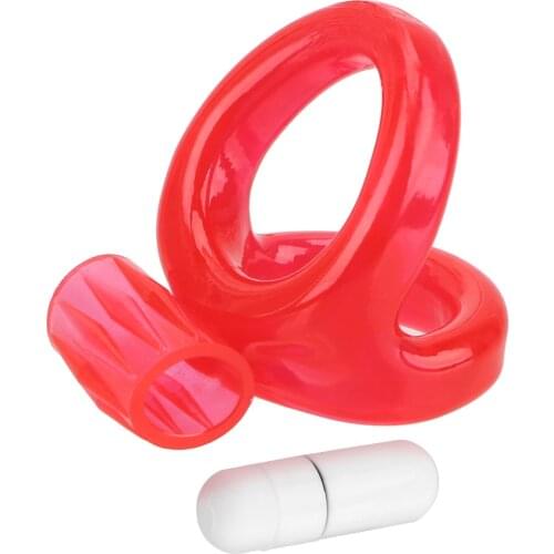 Sex Toys for Men Penis Erections Vibrating Cock Rings Penis Ring Vibrator Sexy Dual Ring Male Time Delay Ejaculation