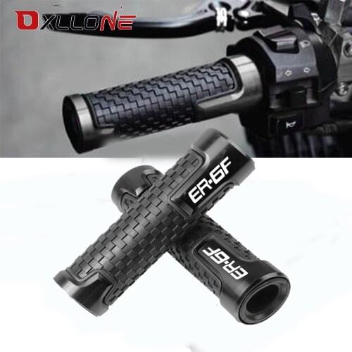 Universal Motorcycle Accessories Handlebars With 22mm Handle Bar Hand Bar Grips For KAWASAKI ER6F ER-6F 2009-2017 WITH ER6F LOGO