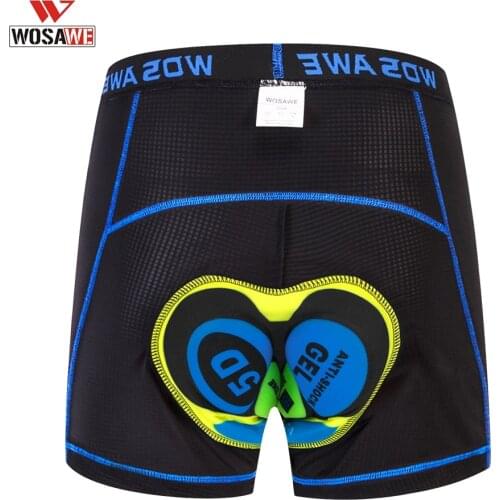 WOSAWE Motorcycle Cycling Underwear Mountain MTB Bicycle Shorts Riding Sport Underwear Compression Tights Shorts 5D Padded