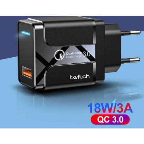 18W USB Charger QC3.0 Fast Charging For Samsung Xiaomi Huawei Phone Charger Fast Charger For IPhone Adapter Wall Charger