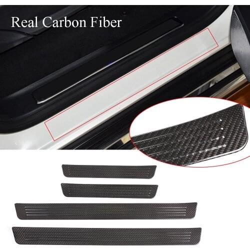 Real Carbon Fiber Door Sill Guard Scuff Plate Cover ForBenz G Class W463 G55/63 2019