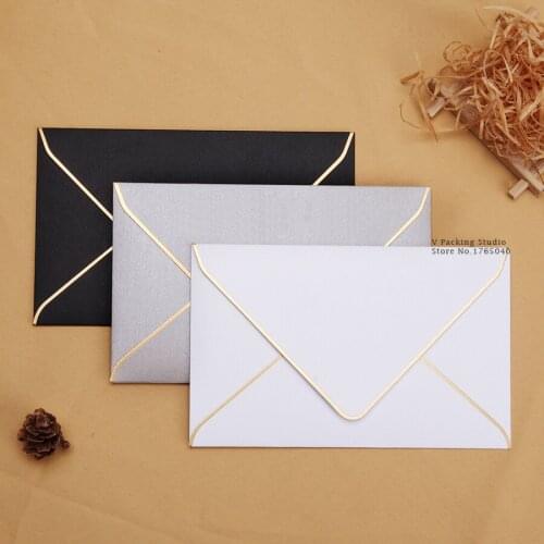 175x110cm Formal Business Enveloper White Gray Black paper Envelopes for Card Scrapbooking Gifts Pure Color Paper Money Bags