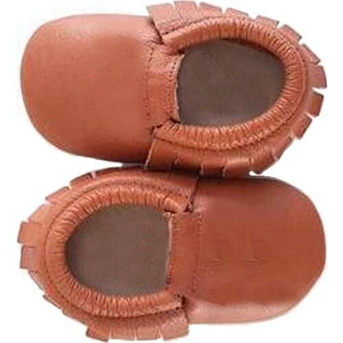 2020 new born Baby moccasins of Moccs fringe Soft girls boys genuine leather infant First Walkers kid shoes