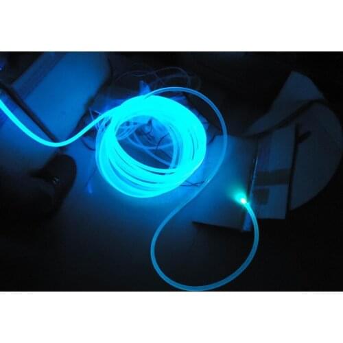5 / 10 Meters * 5.0MM Side-glow Fiber Optic Cable for Liner Lighting Car Home Decorative Cold Lighting High Brightness Cable