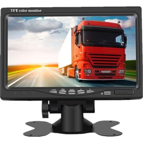 7 Inch LCD Monitor Multi-functional LCD Display with Parking Rearview Priority for Preventing Accidents