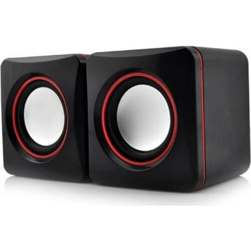 New Latest style Universal D-02A Active USB 3.5mm Mini Speakers Desktop Computer Laptop Tablet PC Notebook Peripherals Speakers