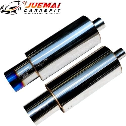 Car Exhaust Systems Muffler Tail Pipe interface 51MM 63MM Universal Stainless Steel Auto Accessories Mufflers Length 680mm 114