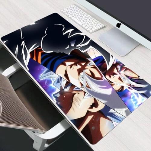 Super DBZ Speed Locking Edge Large Rubber Mouse Pad Gamer Waterproof Gaming Mousepad Keyboard Deskmat for Warcraft Goku Mausepad