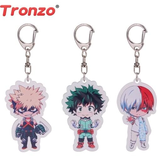 Tronzo Toys Keychain Boku no Hero Academia My Hero Academia Midoriya Izuku Bakugou Katsuki Todoroki Shoto Cute Keychain For Boys