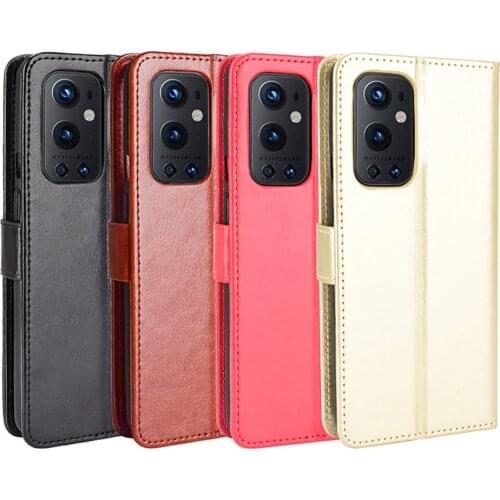Case for Oneplus 9/ OnePlus 9 Pro Leather Phone Cover Flip Protective Case w/ Card Slot for Oneplus 9/ OnePlus 9 Pro