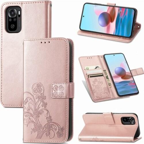 For Xiaomi Redmi Note 10 Case Redmi Note 10 Pro Max Cover Shell Coque PU Leather Wallet Purse Phone Bumper For Redmi Note 10 Pro