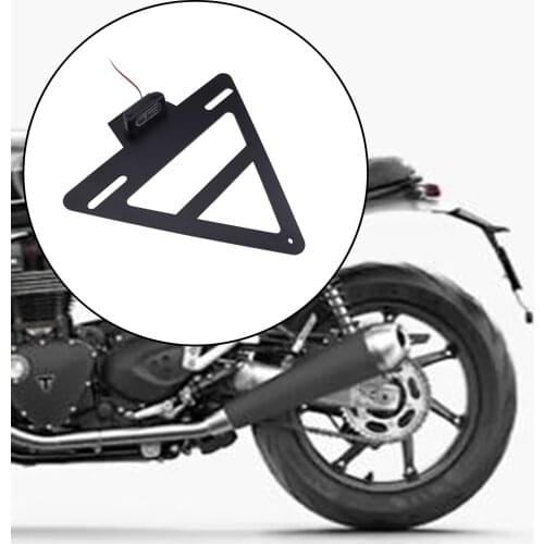 Motorcycle Motorbikes Rear Registration License Plate Holder Mount Accessories Replacement for Thruxton 1200 1200R 19-21
