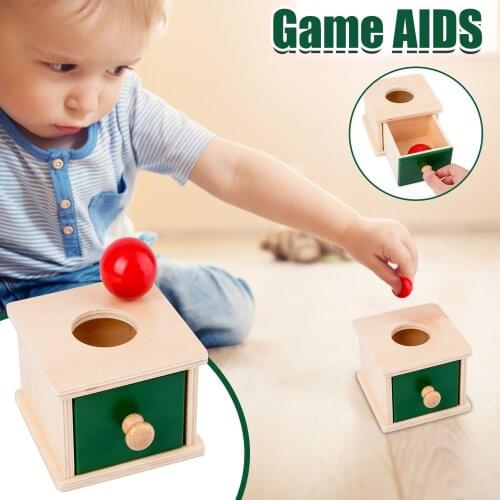 Infant Toddler Wooden Ball Matching Box Montessori Toy For Baby Children Ntelligence Development Educational Toy Детские Игрушки