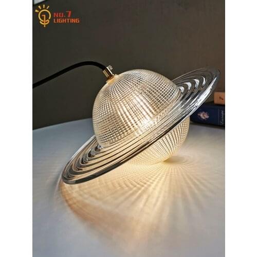 Designer Modern Planet Star Pendant Lights Glass Led Decorative Hanging Light Fixtures Coffee Shop Bar Shop Salon Dining Room