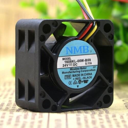 For NMB 4020 24V 0.11A 1608KL-05W-B59 4CM 40X40X20MM axial cooling fan