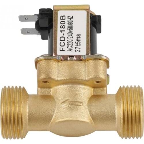 G3/4 Way Water Inlet NC Normal Brass Electric Solenoid AC 220240V FCD-180B Wholesale