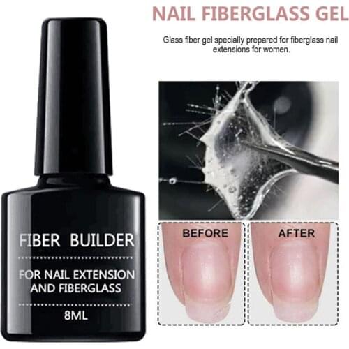 1pc 8ml Nail Extension Fibernails Fiberglass Gel Acrylic Tips Quick Extension Fibernails DIY Nail Buliding Manicure Tools