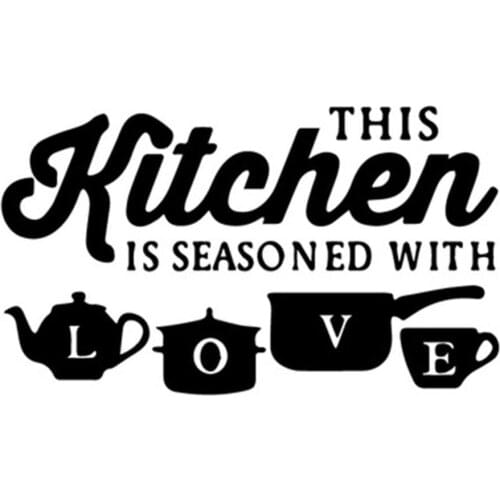 Kitchen Fork Spoon Knife Cup Wall Sticker Removable Decal Mural Home Decoration For Home Hotel Cafe Decor