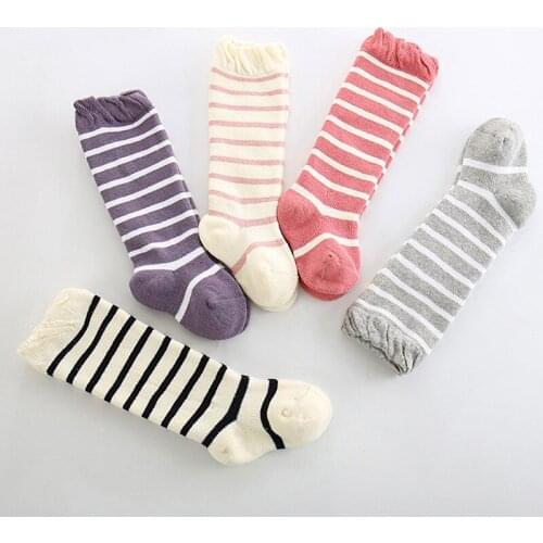 Best Sale Korean Version Kids Socks Winter Thick Warm Baby Girl Socks Knee High Cute Baby Socks Long Tube Socks Sokken