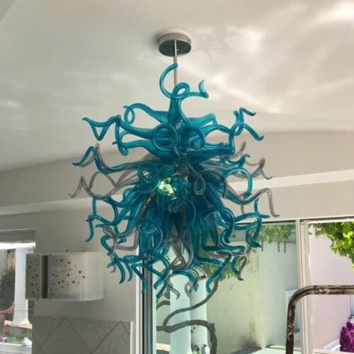 Vintage Design Chandeliers 28inches Mouth Blown Glass Light Fixture for Living Room Table Top