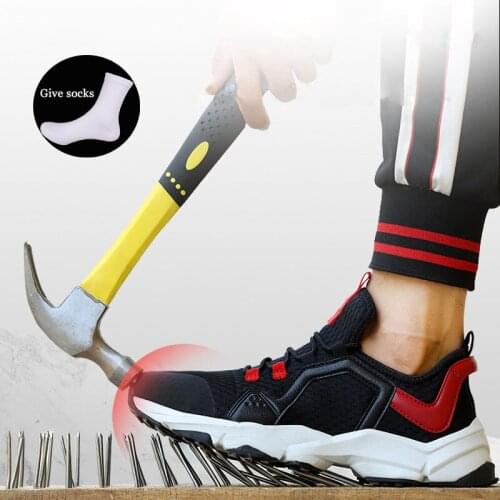 Mens Work Safety Shoes Men Outdoor Steel Toe Footwear Combat Ankle Boots Indestructible Stylish breathablemountaineering shoes