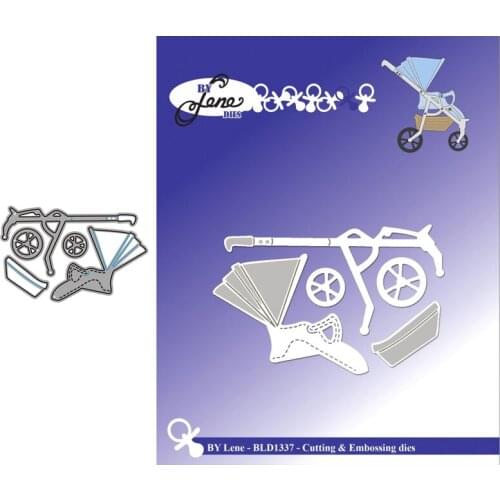Stroller New 2021 Metal Cutting Dies for Scrapbooking Mold Cut Stencil Handmade Tools DIY Card Make Mould Model Craft Decoration