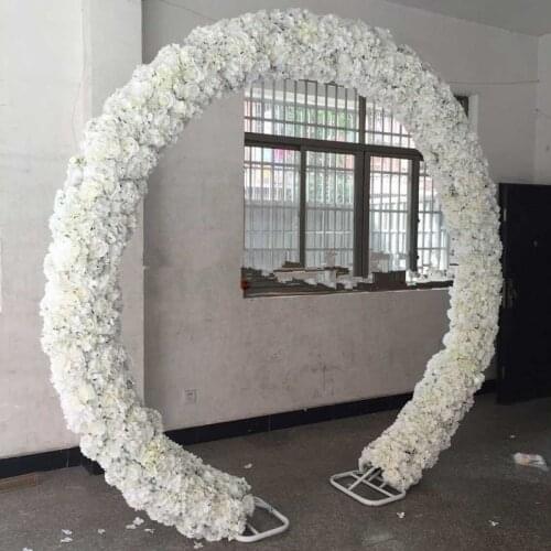 New Arrival Wedding Arch Flower Row Artificial Rose Hydrangea Styles Backdrop Centerpieces Road Cited Flowers Rows