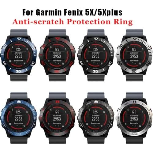 Bezel Ring Styling Frame Case for Garmin Fenix 5X 5XPlus Smart Watch Stainless Steel Cover Anti-scratch Protection Ring New