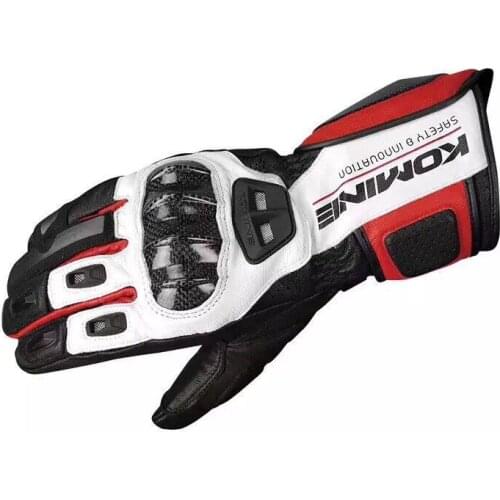 Touch Screen Glove Komine GK 198 Carbon Motocross BMX ATV Bike Riding Protective Gloves