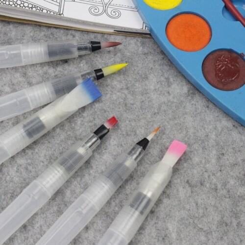 Fountain Pen Marker Pen Water Storage Brush Hands Painting Brushes Color Lead for Household Children Painting Set