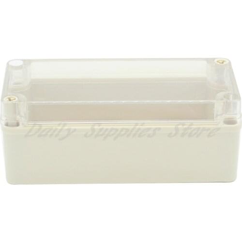 1pcs 180x80x70mm Waterproof Plastic Cover Project Electronic Case Enclosure Box Outdoor Indoor with Clear Cover
