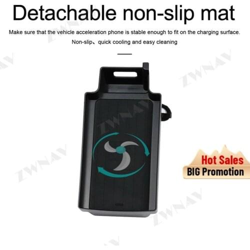 QI Car Intelligent fast wireless charger for Audi Q3 2016 2017 2018 Intelligent Infrared Fast Wireless Charging Car Phone Holder