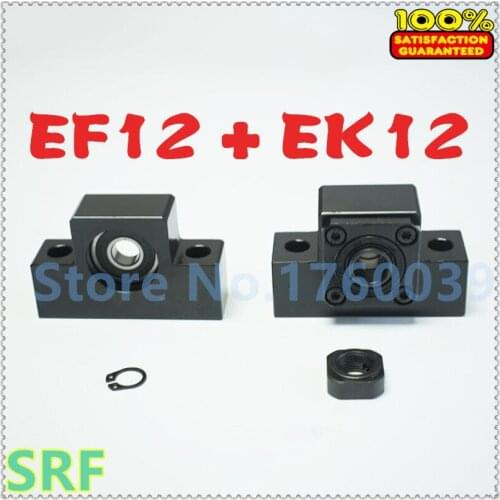 1set EK/EF12 Ballscrew Support macth use SFU1604 1605 1610 Ball screw end support for CNC Part