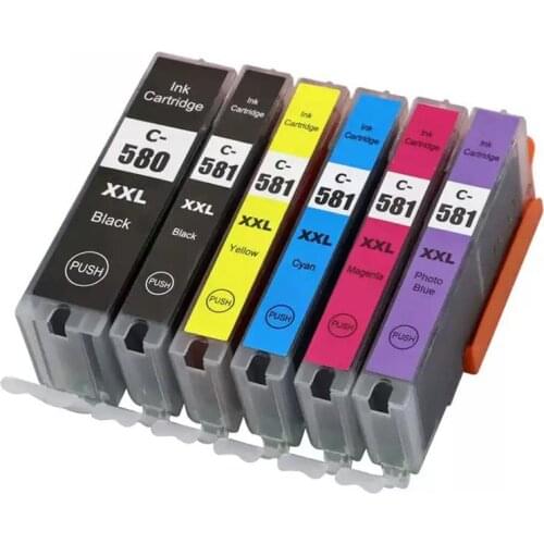 Compatible for PGI-580 CLI-581 PGI580 580XXL ink cartridge For canon PIXMA TR7550 TR8550 TR 7550 TS6150 TS6151 TS 6150 printer