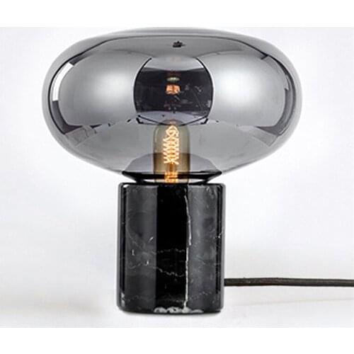 Nordic Modern Table Lamp Led Marble Table Lamps For Living Room Bedroom Study Desk Decor Home Lights E27 Designer Bedside Lamp