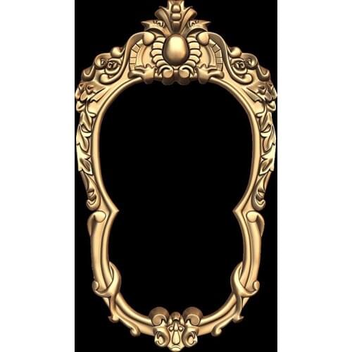 STL Model Decor Frame 3D Model Relief for CNC Router 3D Printer Artcam Aspire 3D STL File