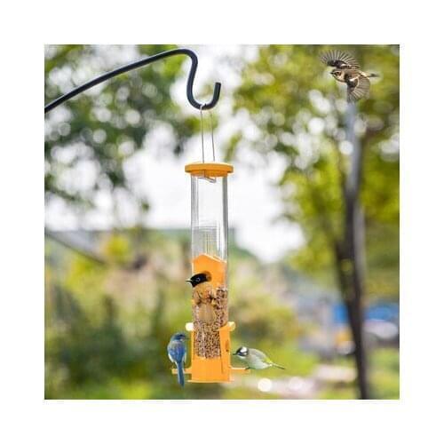 Outdoor bird feeder, garden decoration, villa, balcony bird feeder, automatic bird feeding trough