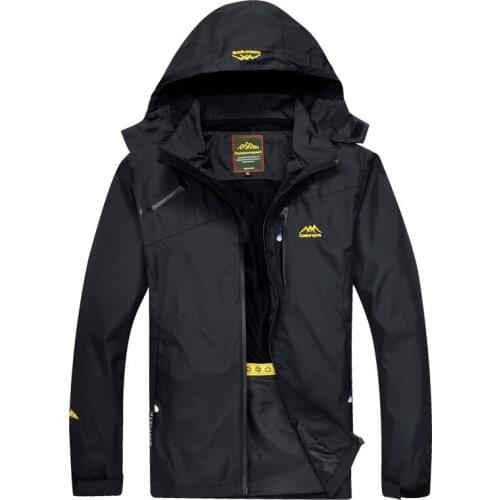 Spring and Autumn Outdoor Blazer for Men Thin Windproof Waterproof Sports Jacket Large Breathable Mountaineering Wear