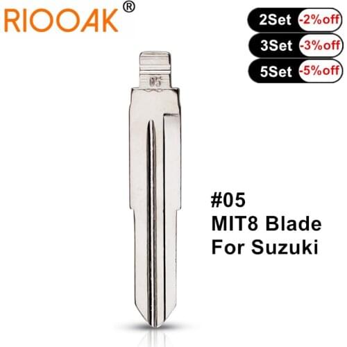 10pcs Metal Blank Uncut Flip Type #05 MIT8 KD Remote Car Key Blade for Suzuki Wagon R for Chevrolet Spark Uncut Key Car-styling