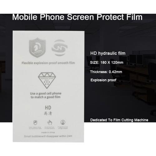 50PCS HD Explosion-Proof Flexible Hydraulic Film Mobile Phone Screen Protective Film Use For Film Cutting Machine